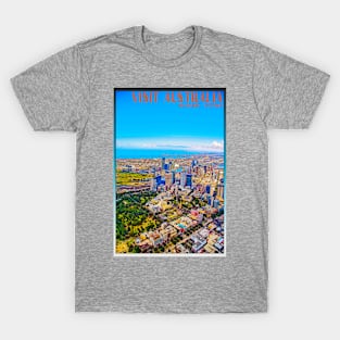 Melbourne Retro Travel Poster_02A T-Shirt